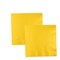 5" Bulk Pack of 50 School Bus Yellow Paper Beverage Napkins